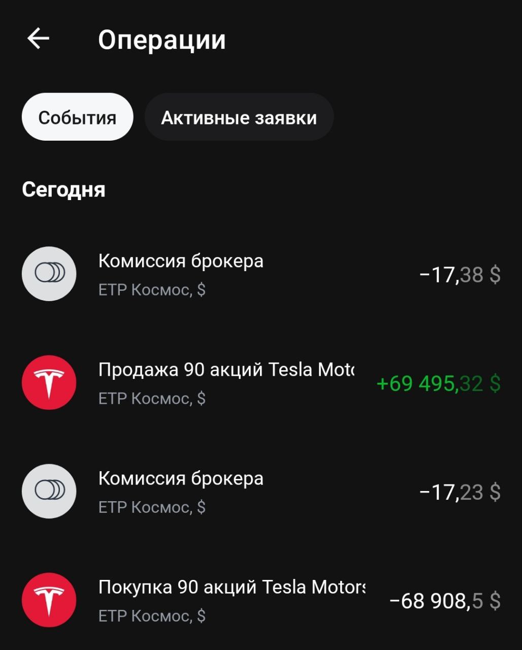 Результат торговли 18