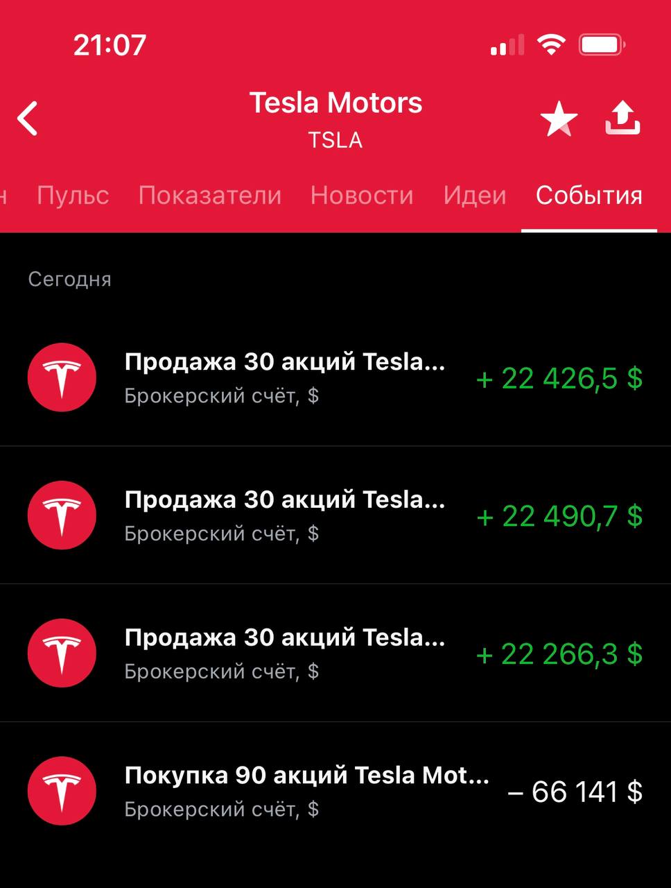 Результат торговли 2